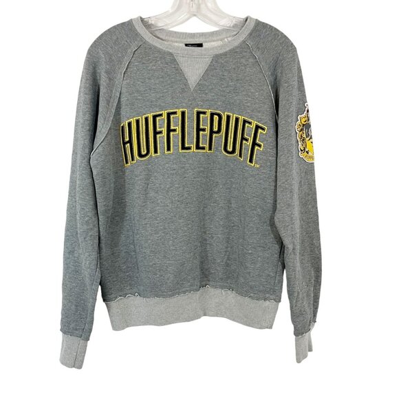 Universal Studios Harry Potter Hufflepuff Gray Sweatshirt - Size Small - Picture 1 of 7